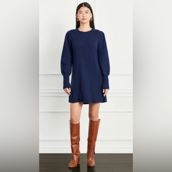 Hill House Dresses & Skirts - HILL HOUSE The Sylvie Long Sleeve Navy Sweater Dress NWT Size Medium